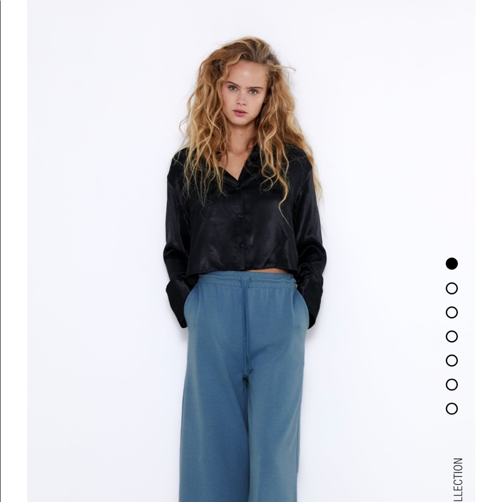 Zara Satin Effect Top